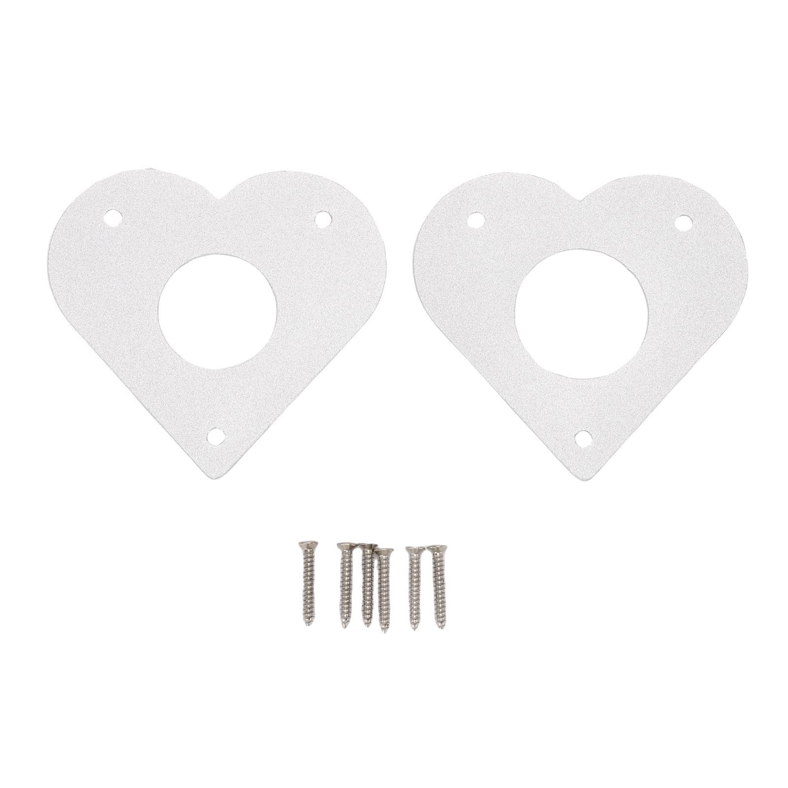 Bird House Guard Metal Portal Aluminum 28mm 32mm Diameter Hole Heart Shape Metal Bird House Guard
