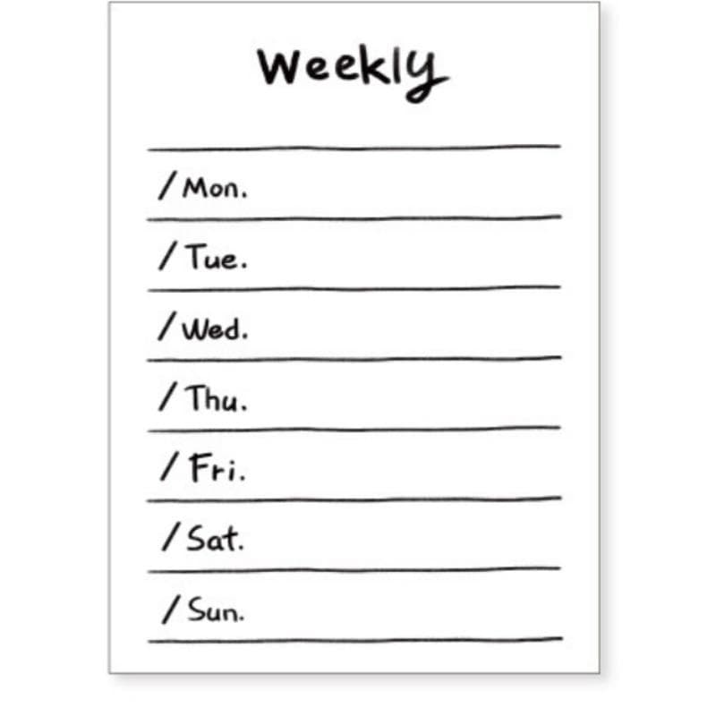 Portable Memo Pad Daily Schedule To Do List Weekly Planner Writing Pads Paper Stationery Office Notepad Supplies