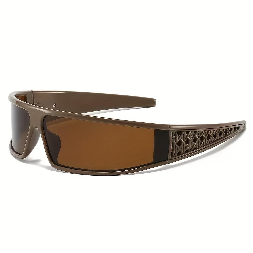 Y2K Futuristic Black Headband Glasses for Women Men Trendy Decorative Eyewear Fashion Accessory