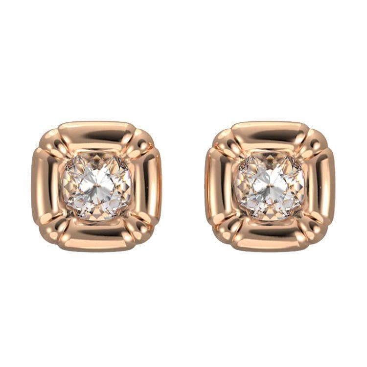Swarovski Dulcis Earrings Pillow Cut Imitation Crystal Rose Gold Women earrings 5617910 Box (Random Color)