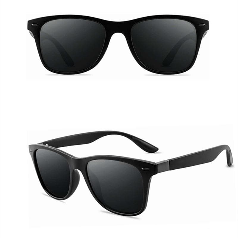 Classic Polarized Sunglasses Men Women Brand Design Driving Square Frame Sun Glasses Male Goggle UV400 black