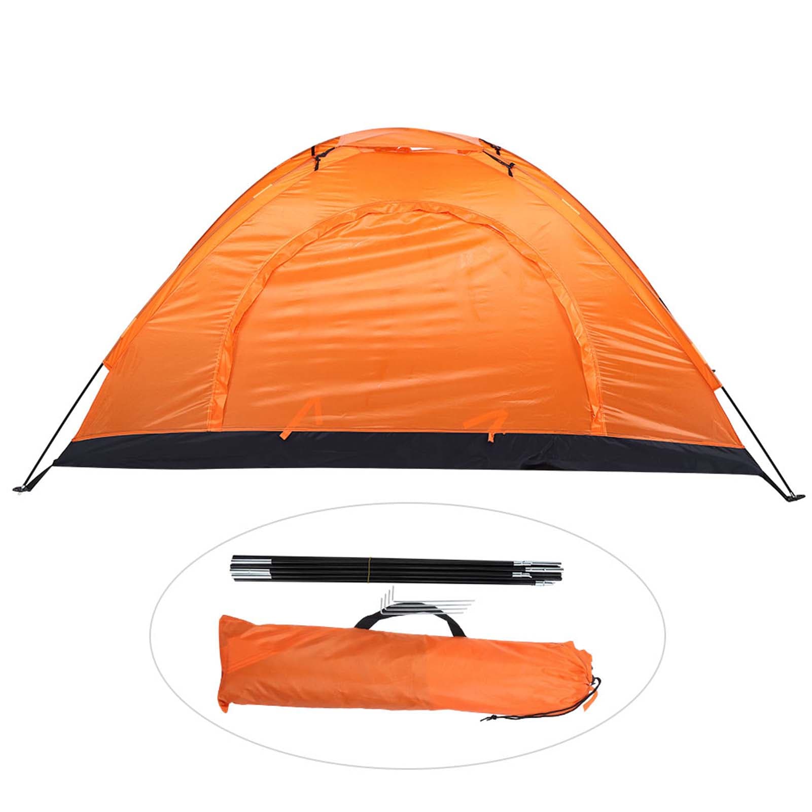 Outdoor Single Person Leisure Waterproof Tent for Camping Fishing Climbing orange
