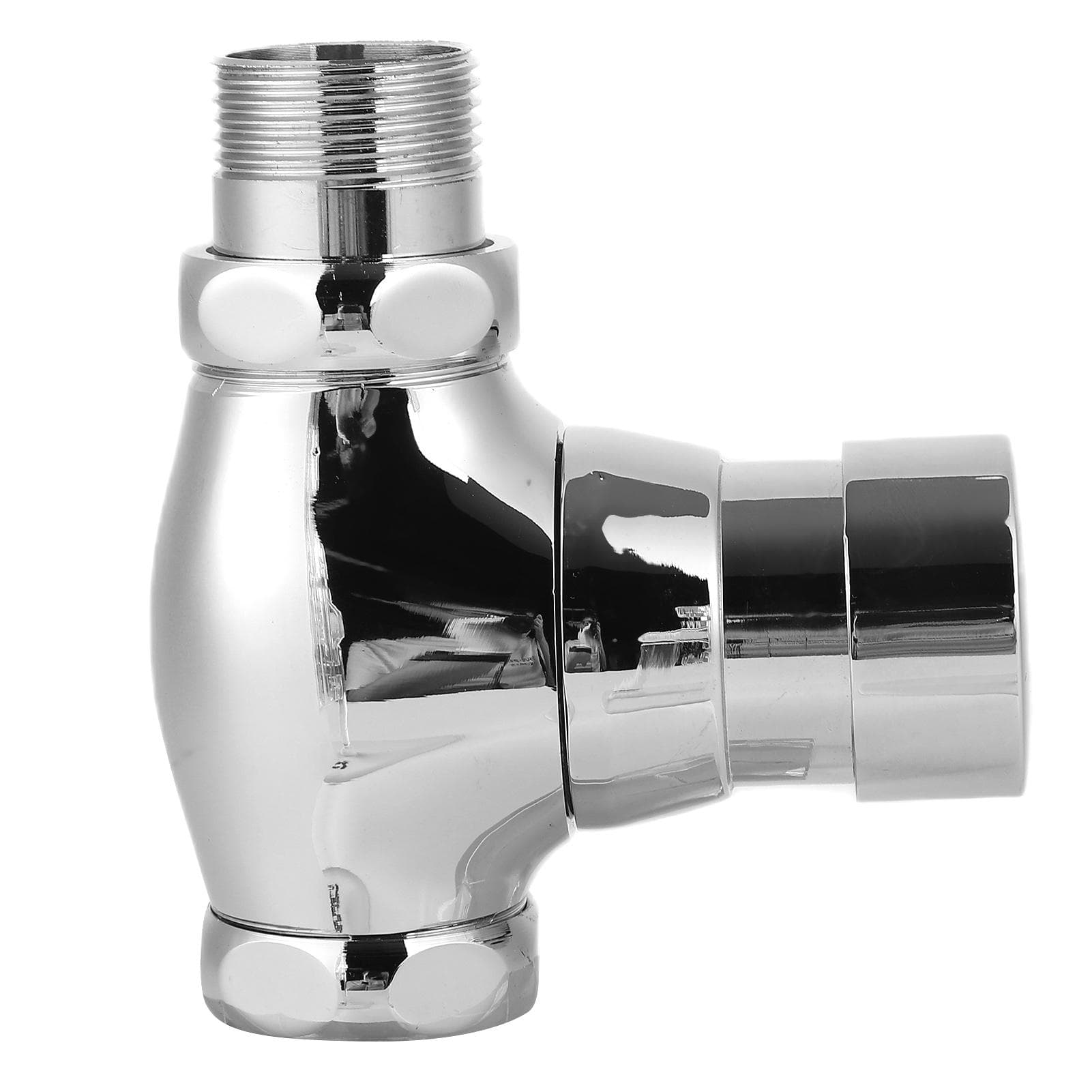 Urinal Flush Valve Brass Hand Pressing Delay Self Closing Bathroom Flushing Valve for Home Hotel