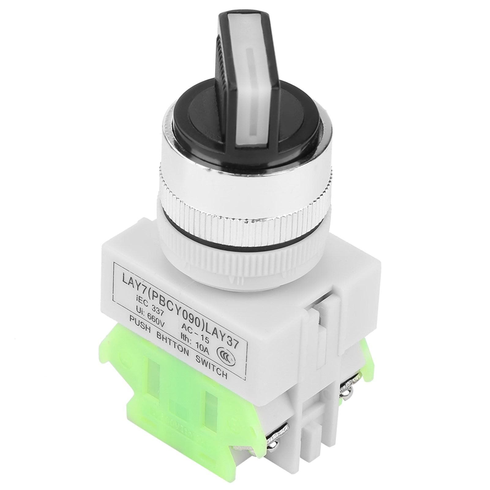 3 Position Maintained Selector Self Locking Rotary Switch LAY3720X31