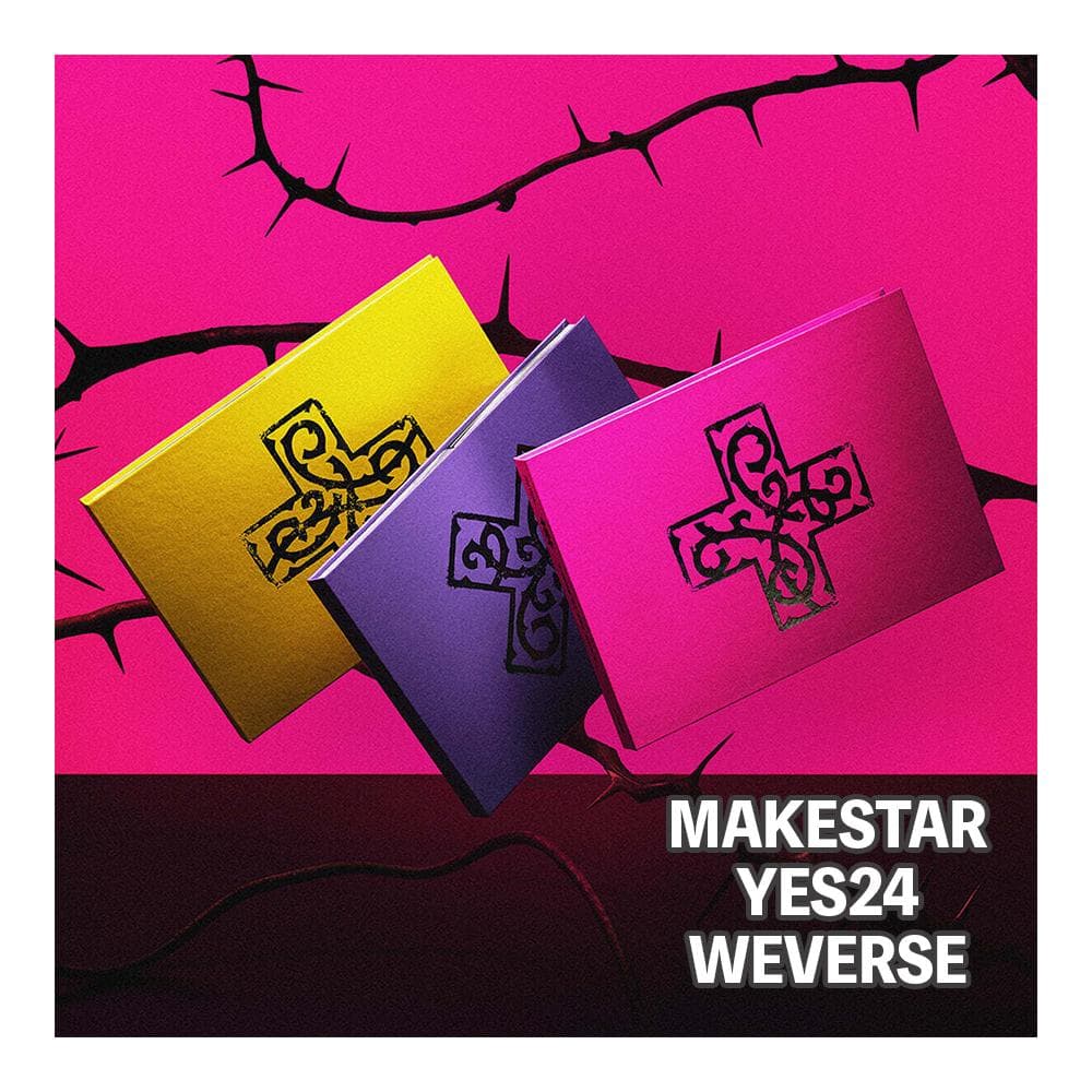 TXT Tomorrow X Together 7TH YEAR The Wind Stopped Briefly in the Thorn Bush HUNGER / TENSION / ANXIETY Ver. Album Makestar YES24 Weverse Benefit WEVERSE HUNGER / TENSION / ANXIETY (SET)
