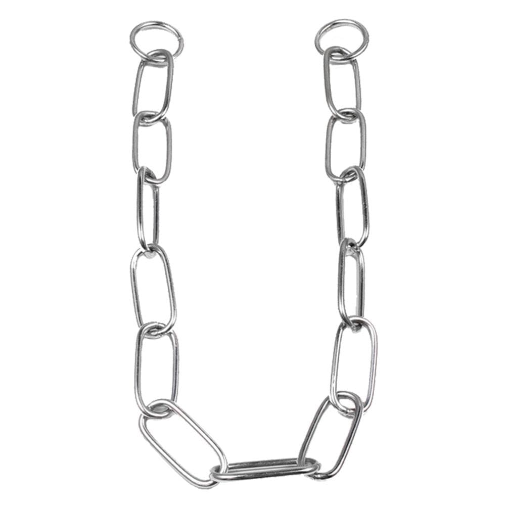 Pet Dog Training Choke Collar Chrome Plated Puppy Round Link Chain(3.0mm*50cm)