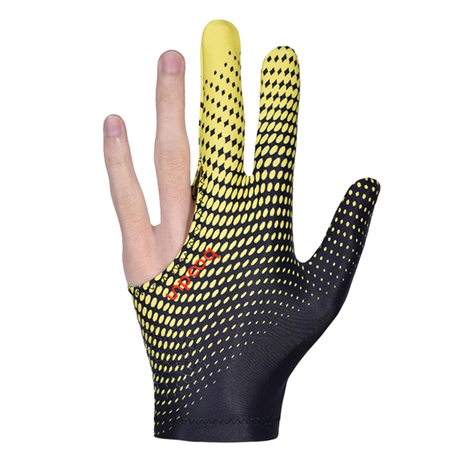BOODUN Billiard Glove Anti-skid Breathable Cue Sport Glove 3 Finger Super Elastic Sports Glove Fits on Left or Right Hand