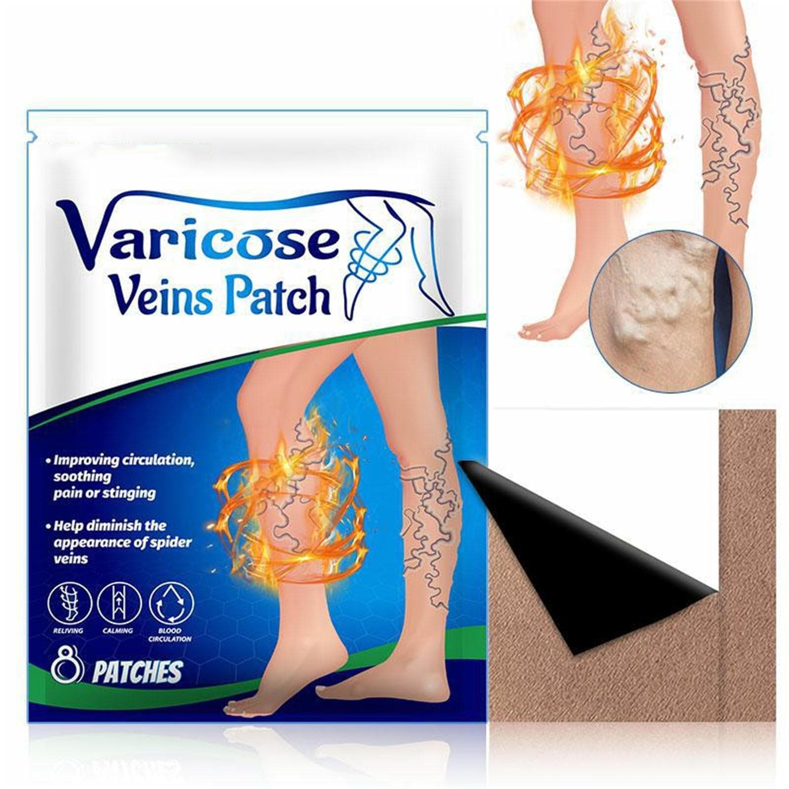 Varicose Vein Patch Vasculitis, Phlebitis, Vascular Swelling, Best Teatment, Ointment, Skin Care Patch 8pc pink