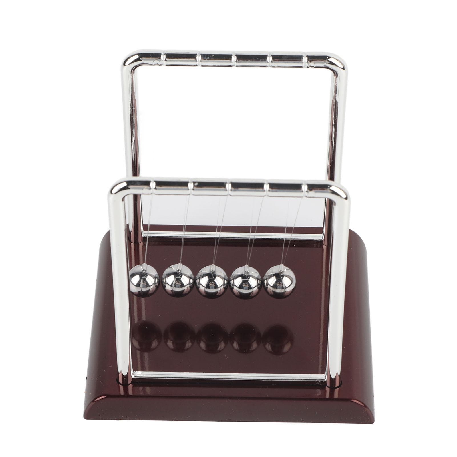 Square Shape Balance Pendulum Ball Toy Home Office Desk Table Ornament Gift (L)