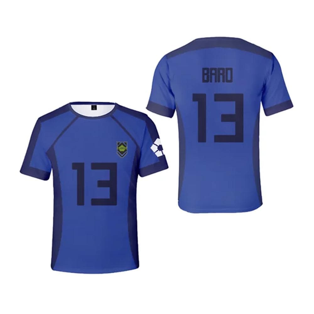 Anime Japanese Blue Lock Isagi Yoichi Football Jersey T-shirt Cosplay Hyoma Chigiri Meguru Bachira Tee Original Children Clothes S