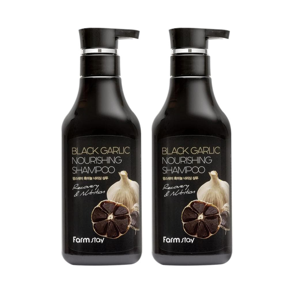 FARM STAY Black Garlic Nourishing Shampoo 530ml (3 Options) 2pcs