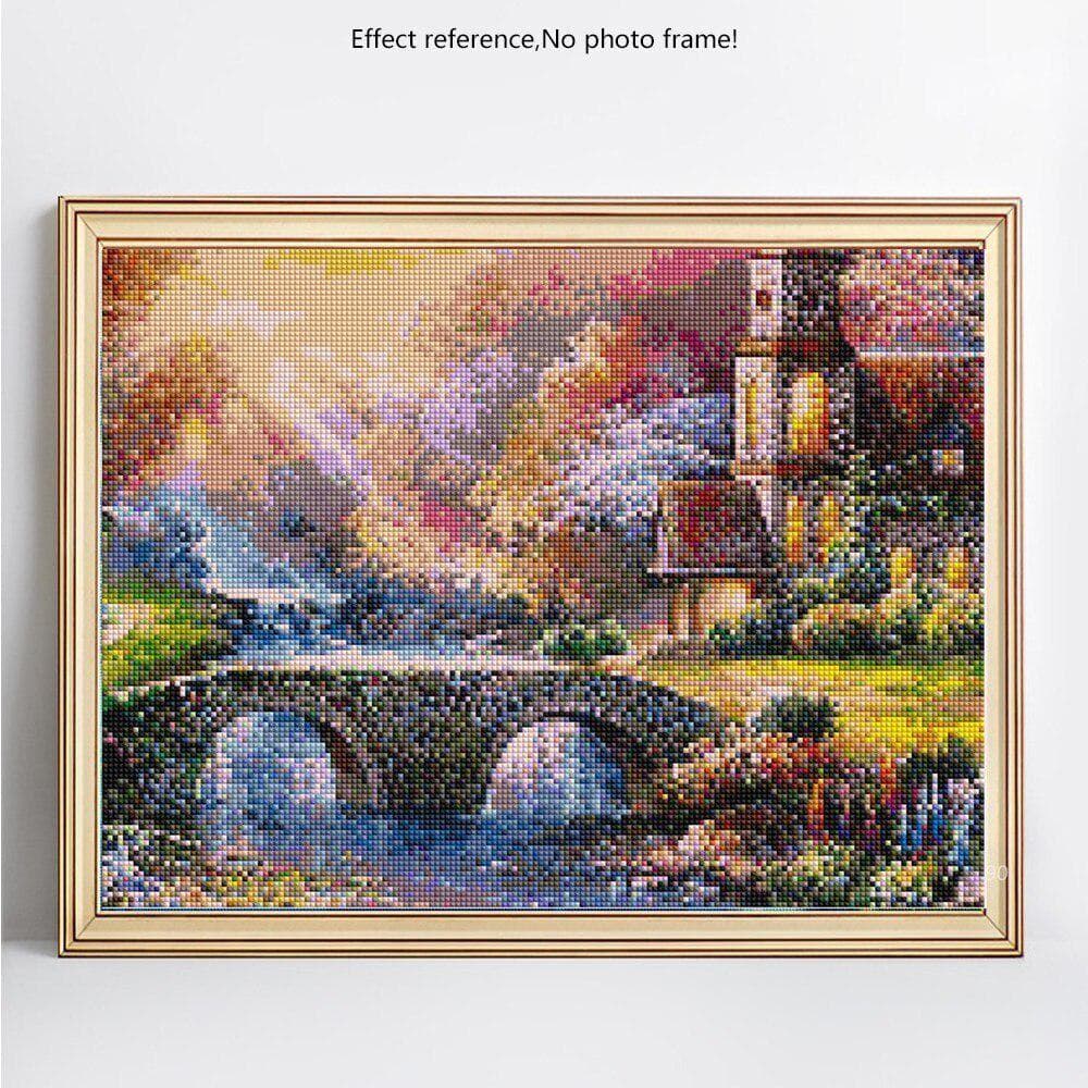 Diamond Painting Landscape Diamond Embroidery Full Display Diamond Mosaic Pictures 20X30CM