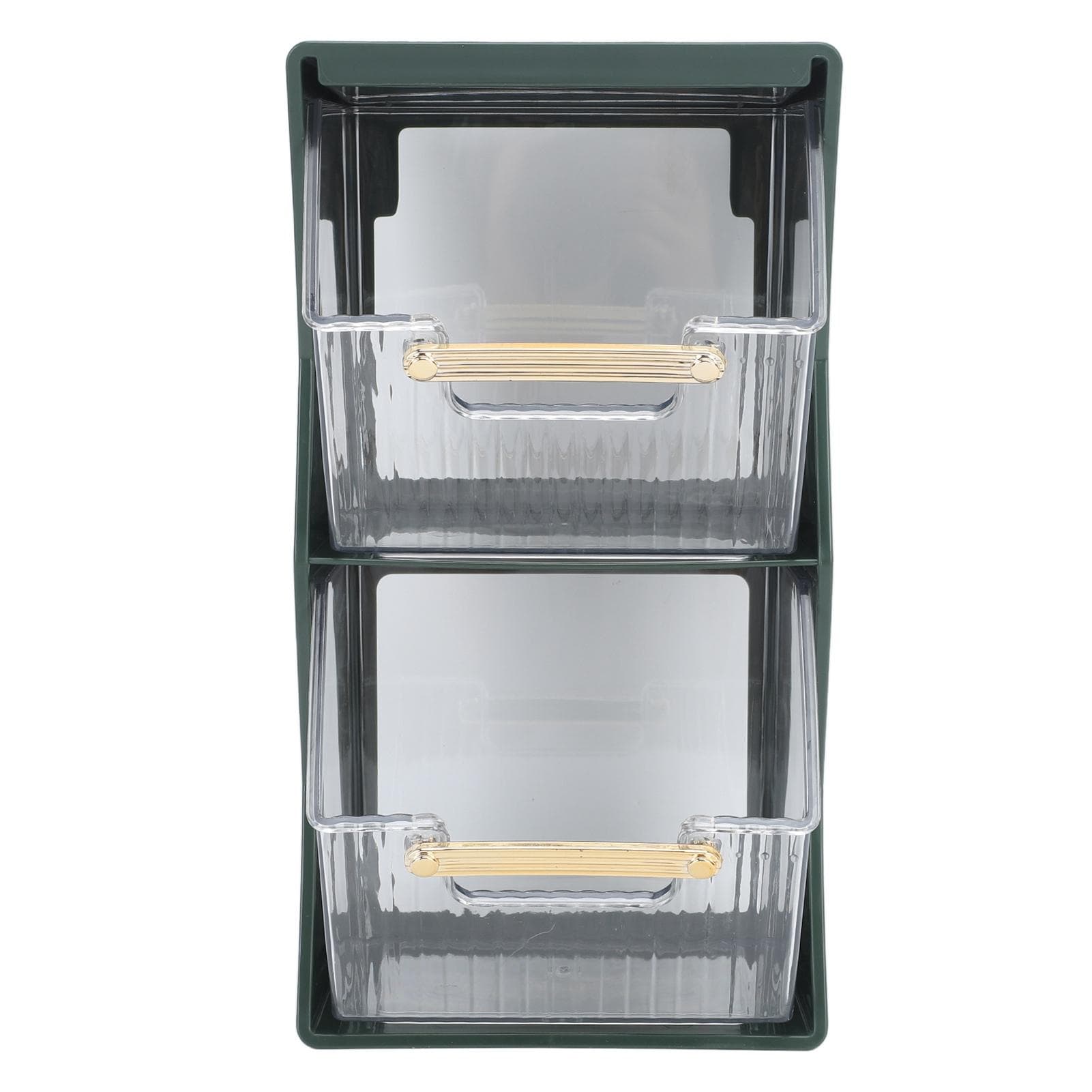 Tea Bag Storage Box Separate Storage Large Opening Beautiful Tea Bag Organizer for Capsules Coffee green