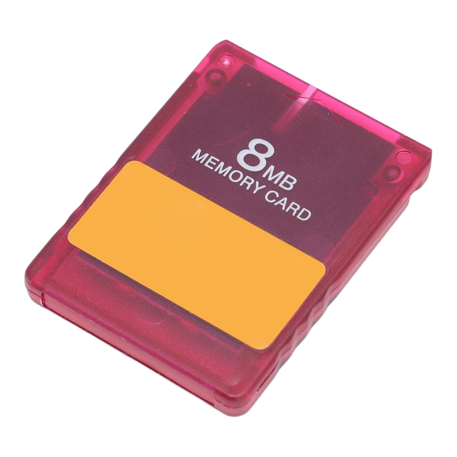 Console Memory Card V1.966 OPL HD Loader Program Card Game Start Card with Transparent Case 8MB red