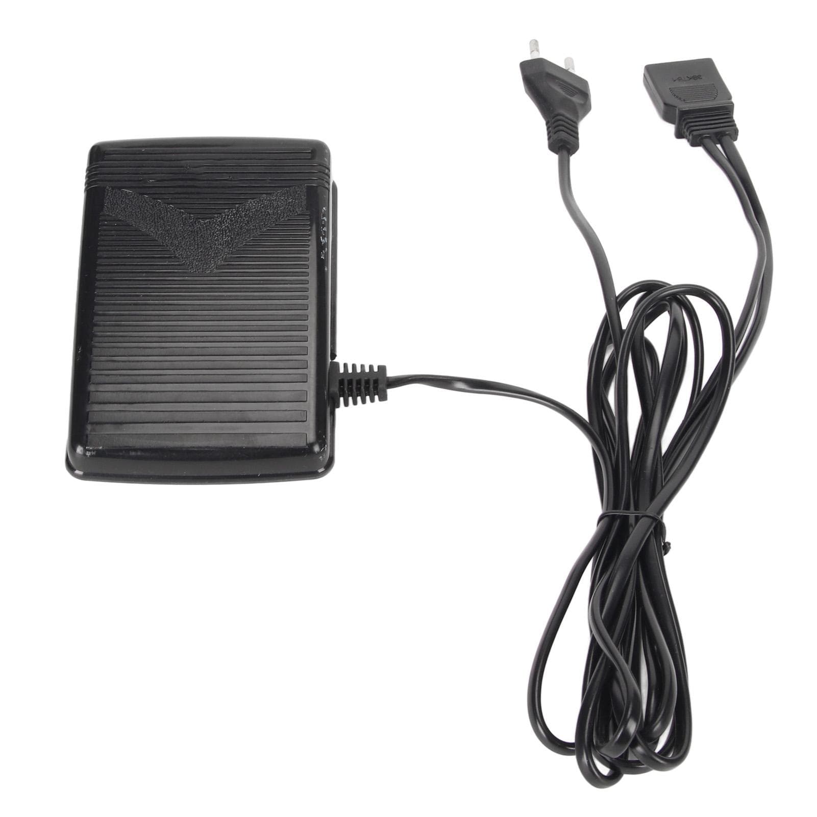 Sewing Machine Foot Pedal with Power Cord Skid Resistance Pad Multifunction Foot Control Pedal EU Plug