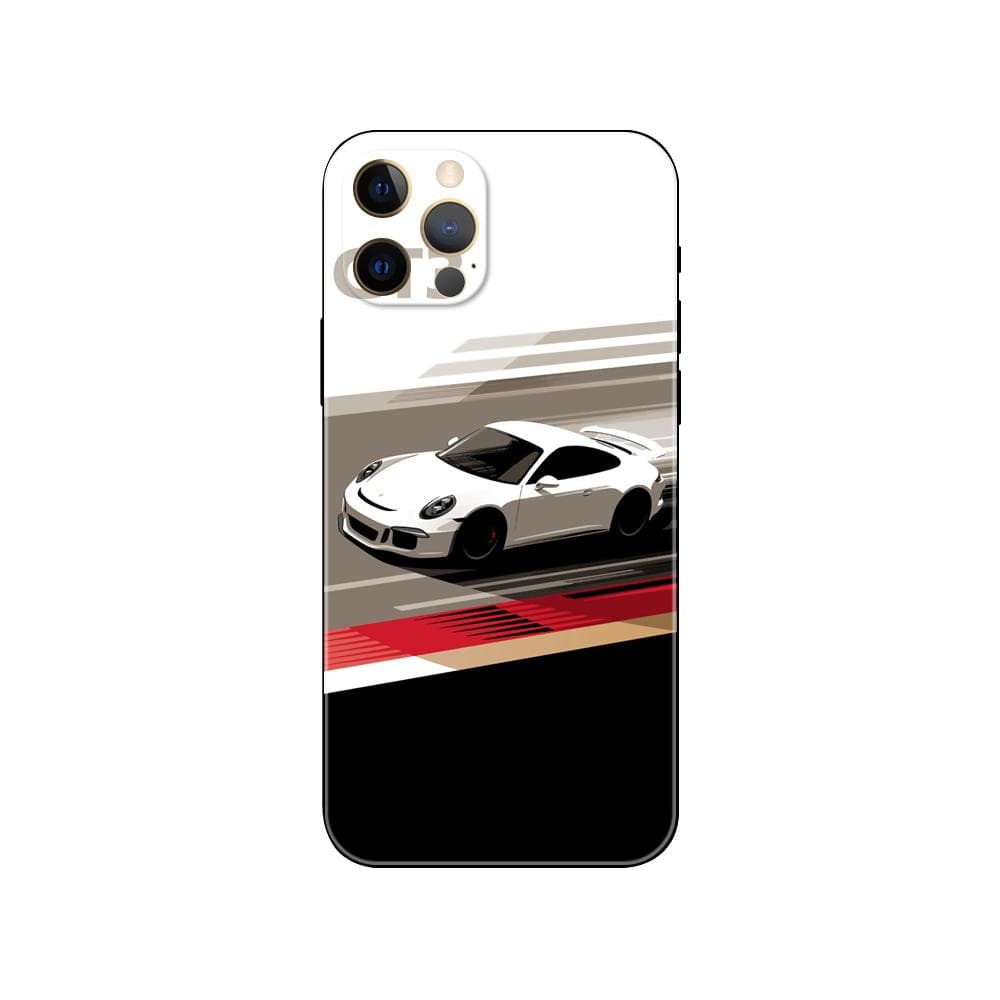 911 GT3 phone case for iphone 5 5s 2020se 6 6s 7 8 plus x 10 XR XS 11 12 13 mini pro MAX black tpu back cover iphone 12 pro