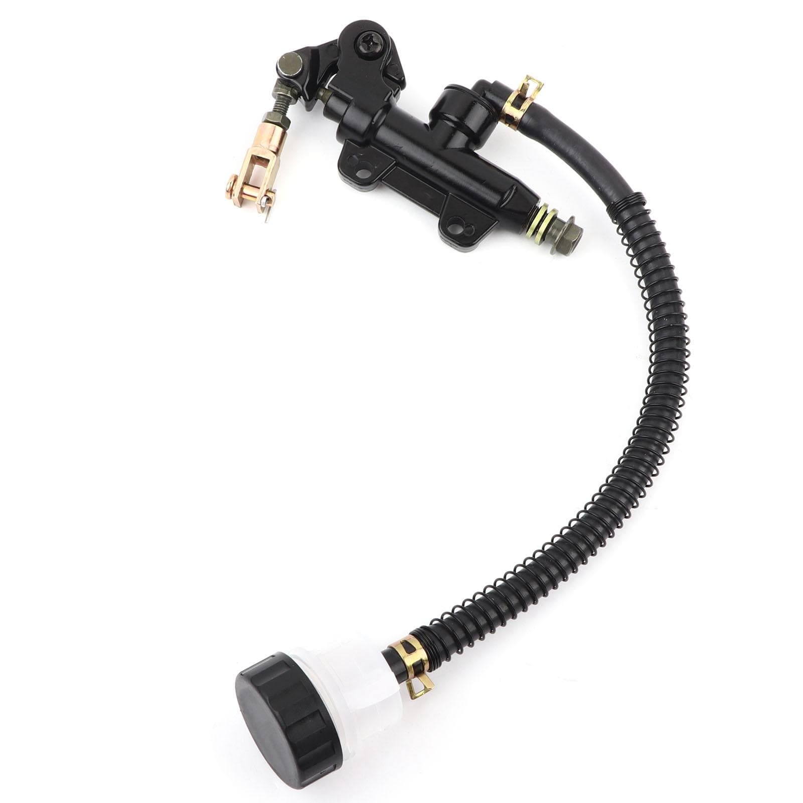 Folding Rear Foot Brake Hydraulic Master Cylinder Pump Reservoir for Suzuki