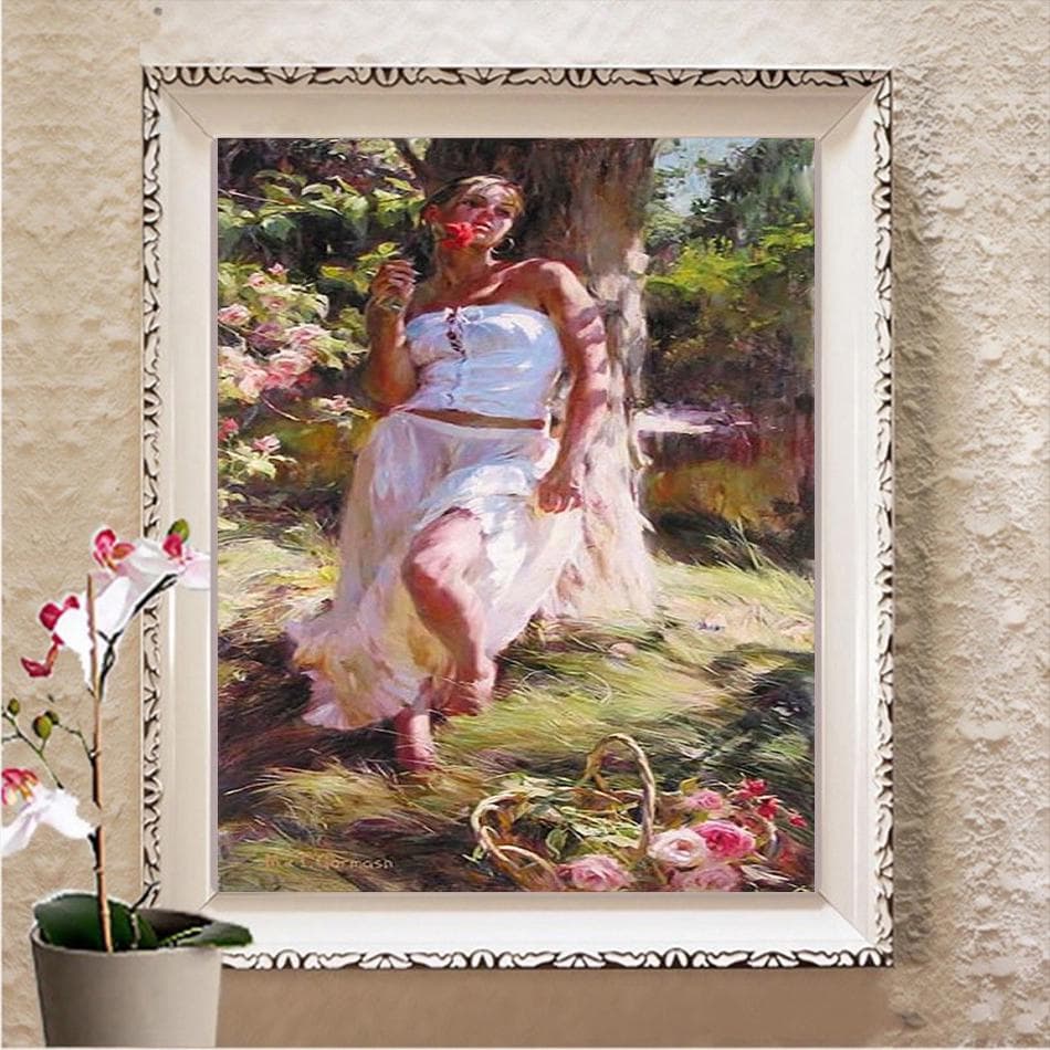 Full Square Drill 5D DIY Diamond Painting Cross Stitch Diamond Embroidery Mosaic Picture Rhinestones Home Decor Gift Full Square 20X30CM