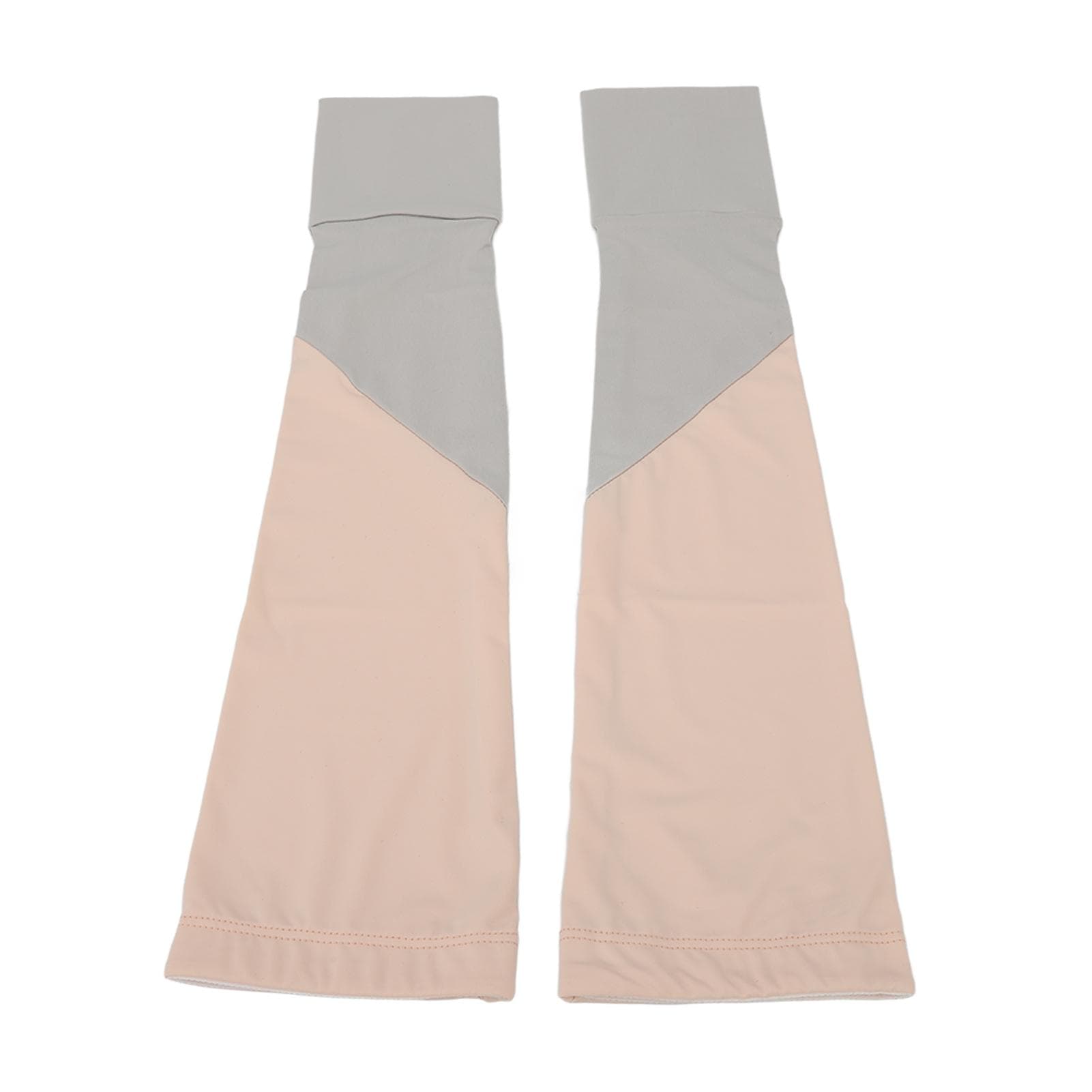 1 Pair Pink Arm Sunscreen Cover Half Finger Sun Protection UPF 50 High Elasticity Long Arm Cover