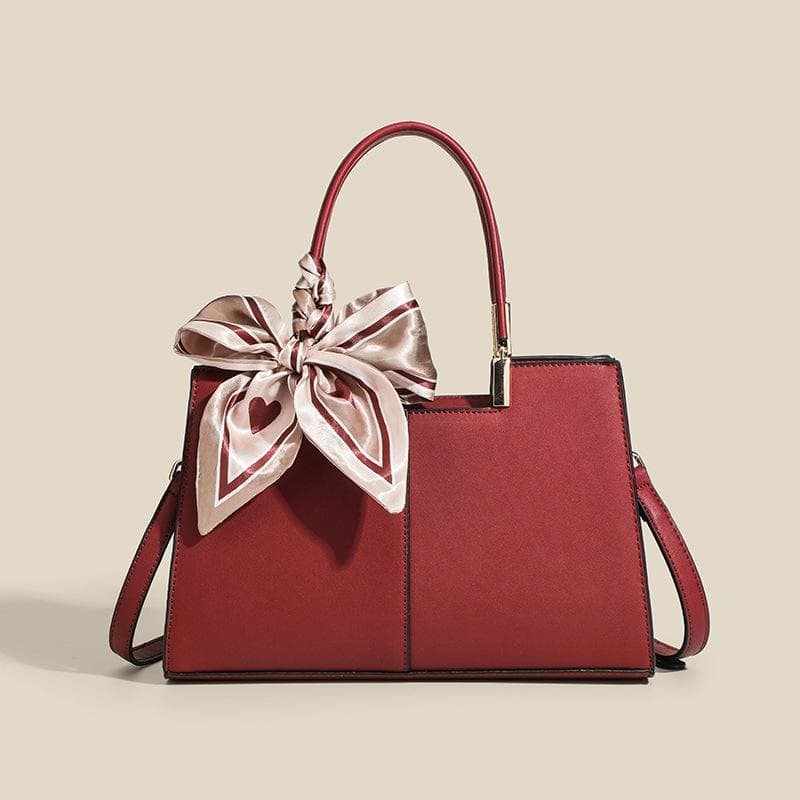 Bag Women Simple Women's Bag Crossbody Silk Scarf Mother Bag Gift Lady Carrying Wedding Bridal Bag Handbag red