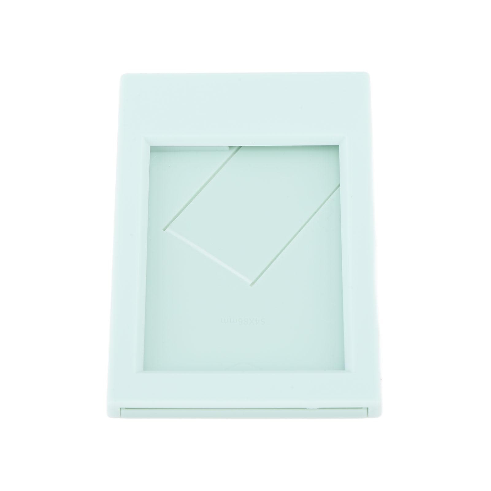 3 Inch Mini Photo Frame Standing Picture Frame Multifunctional Plastic Card Bill Holder Mint Green