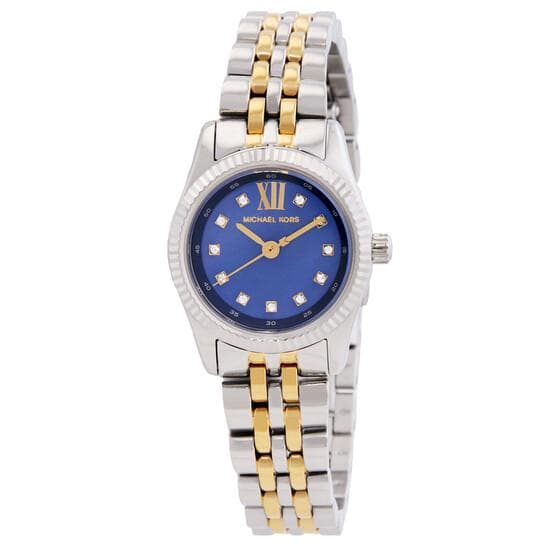 Michael Kors Sofie Crystal Two-Tone Stainless Steel Ladies Watch MK4865 blue