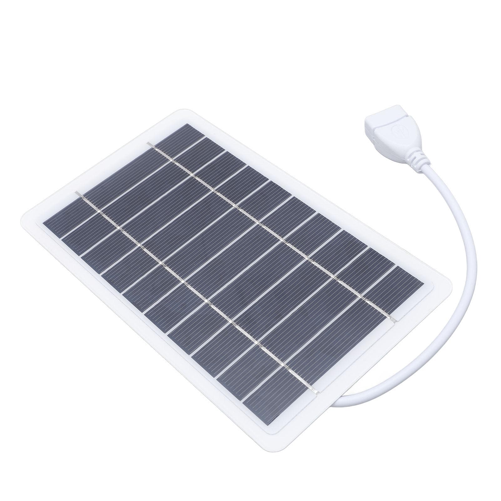 Solar Panel Power Bank 2 USB Outputs High Efficiency Monocrystalline Silicon Solar Panel Phone