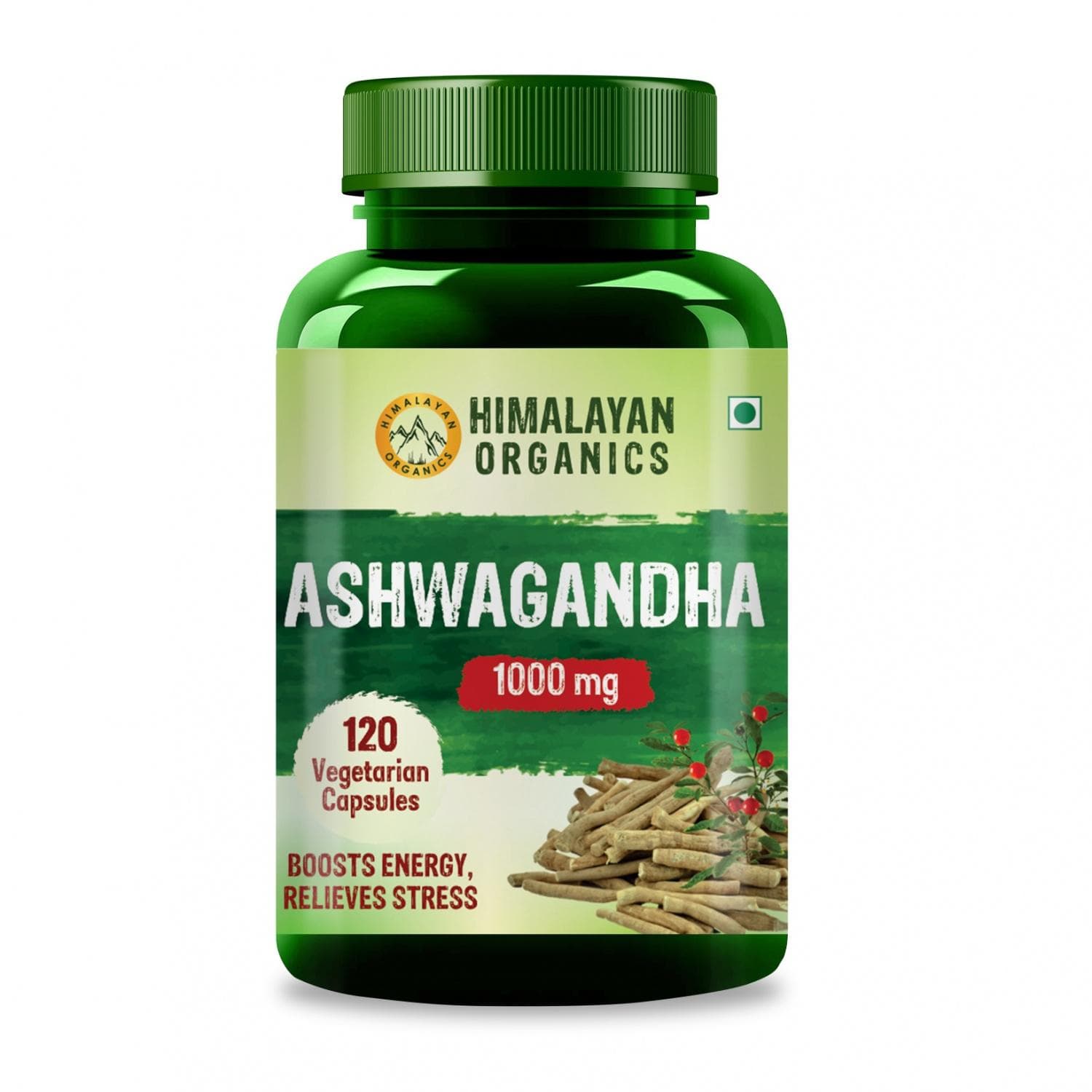 Ashwagandha (120 caps, 500 mg), Ashwagandha, Himalayan Organics