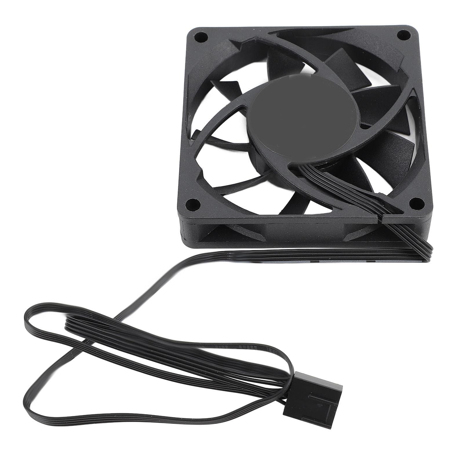 70mm PWM Fan Dual Ball Bearing Cooling Fan 4 Pin PWM Intelligent Temperature Control PC Case Fan