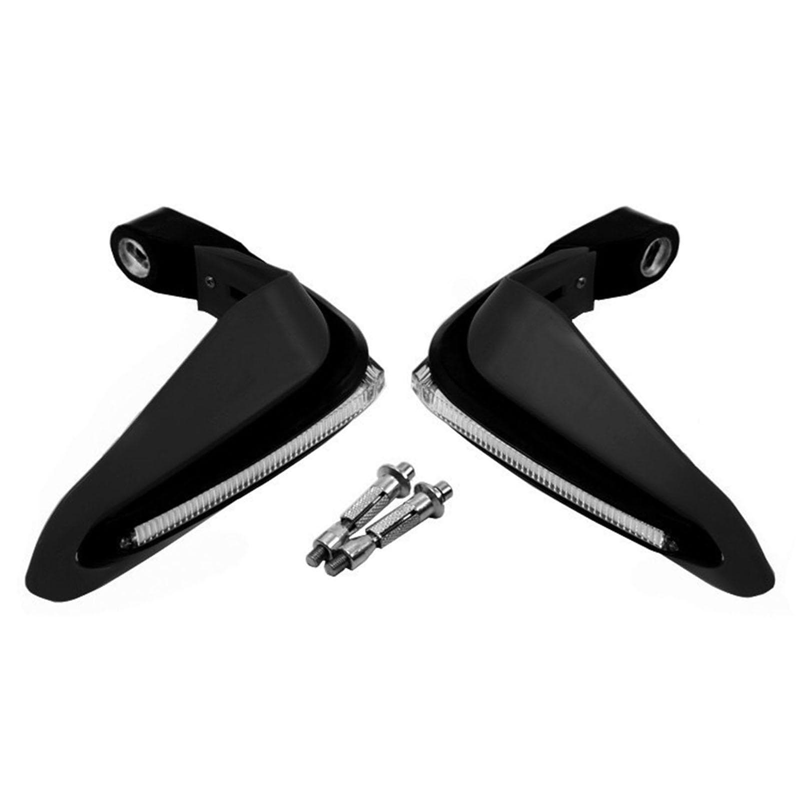 LED Motorcycle Hand Grips Guards Windproof Handle Protector Shields for 1.5cm Diameter Handlebar