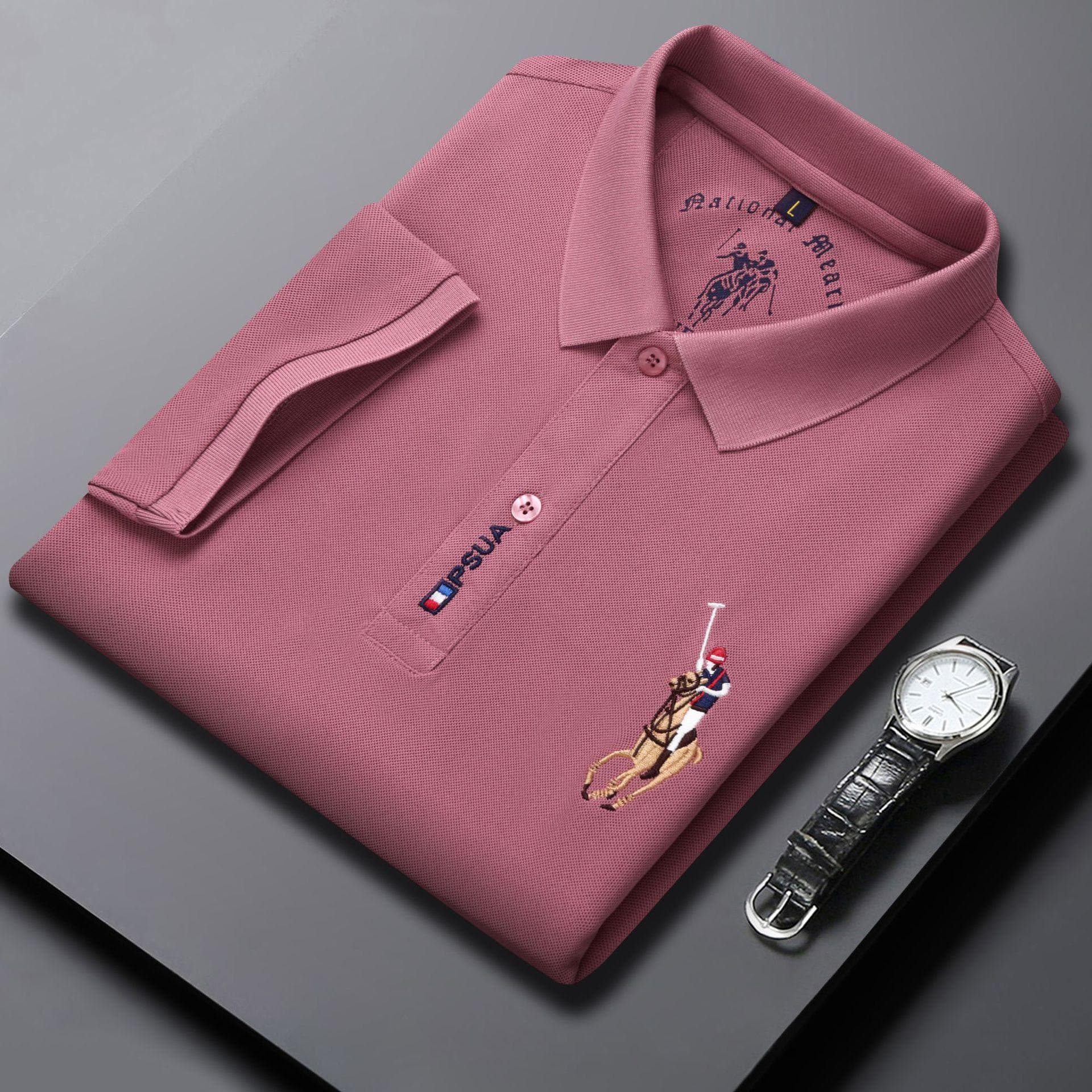Men's Polo Shirt Summer Short Sleeve T-shirt Men's Bottoming Shirt Casual Embroidered Polo Shirt XXXL