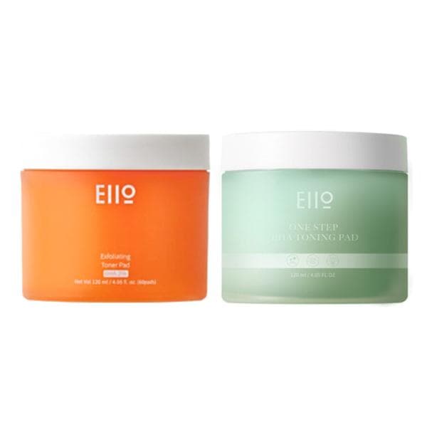 Eiio BHA 0.5% One Step Toning Pad, BHA 2% Exfoliating Toner Pad (Each 120ml / 4.05 fl.oz., 60 pads) (7 Options) #BHA 0.5% + BHA 2%