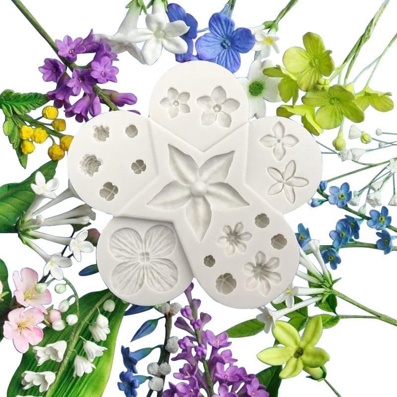 Ultimate Filler Flowers Mold Round Flower Baking Silicone Mold Cake Decoration DIY Fondant 3D Silicone Mold Chocolate Mold 1pcs