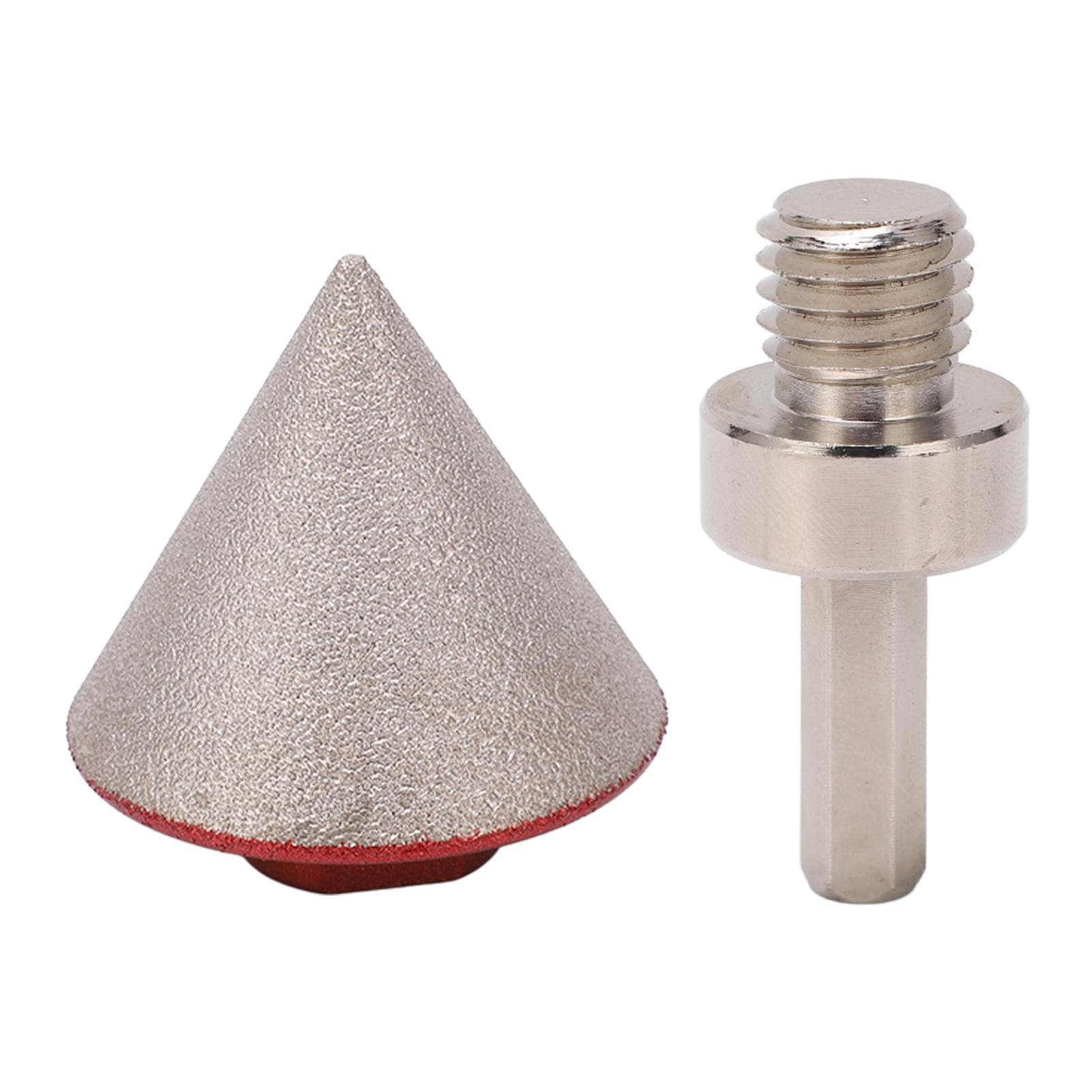 48MM Diamond Beveling Bit with Converter 60 Degree Angle Cone Chamfer Milling Bit for Marble Glass