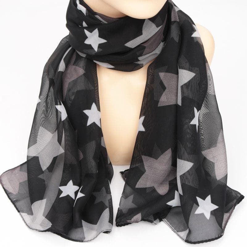 Fashionable Chiffon Scarf, Women's Rectangular Scarf, Versatile Long Scarf, Soft Printed Decorative Scarf, Neck Protection Scarf