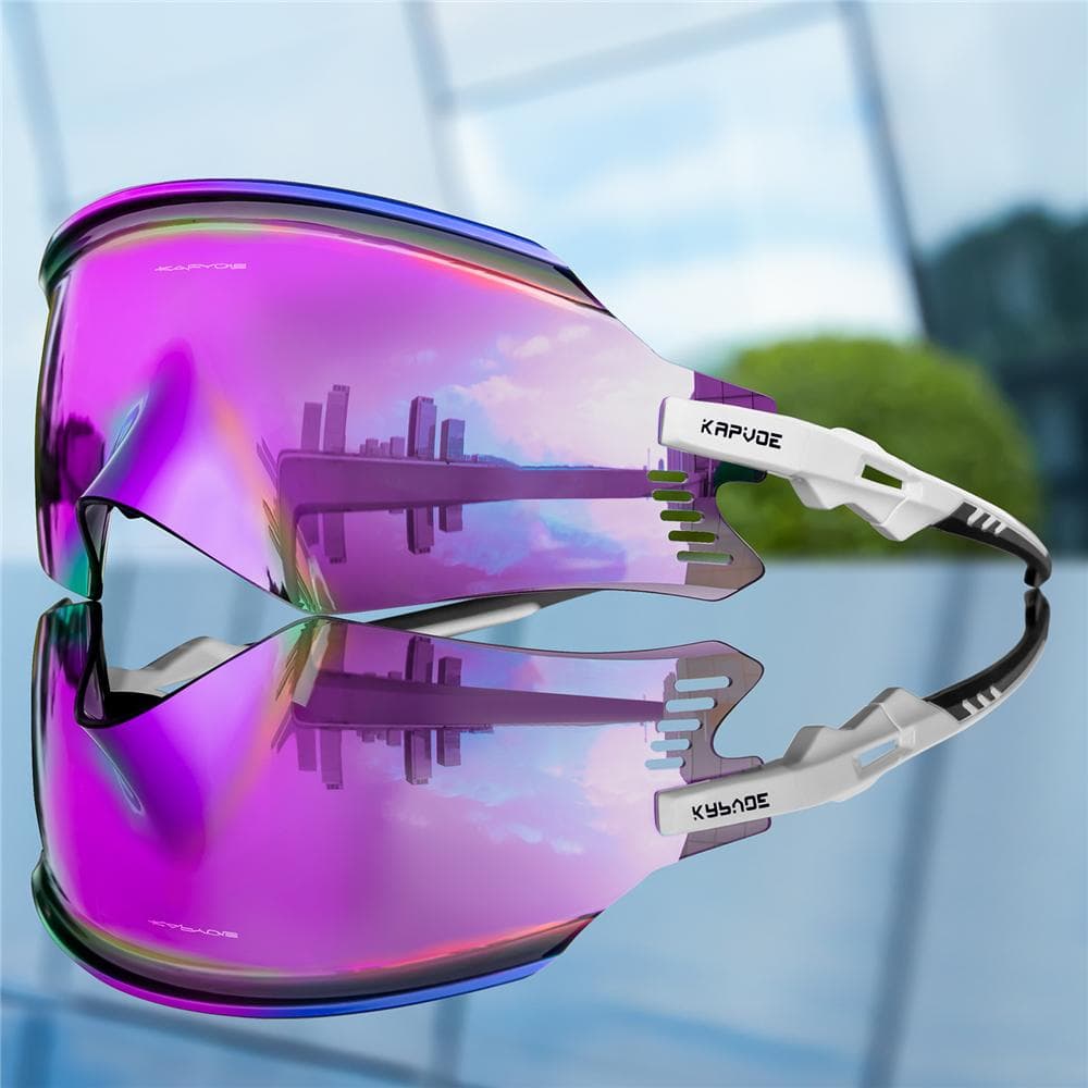 Kapvoe Cycling Sunglasses UV400 MTB Eyewear for Outdoor Sports Bike Goggles Men Women 1LENS