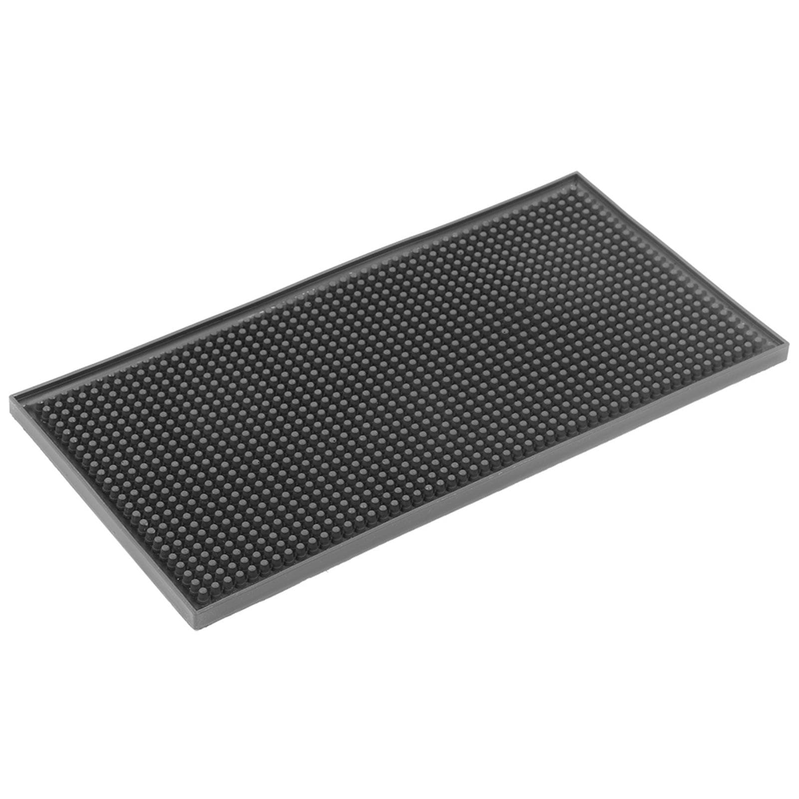 Waterproof Environmental Black PVC Rubber Service Bar KTV Mat for Placing Glass(Small Square)