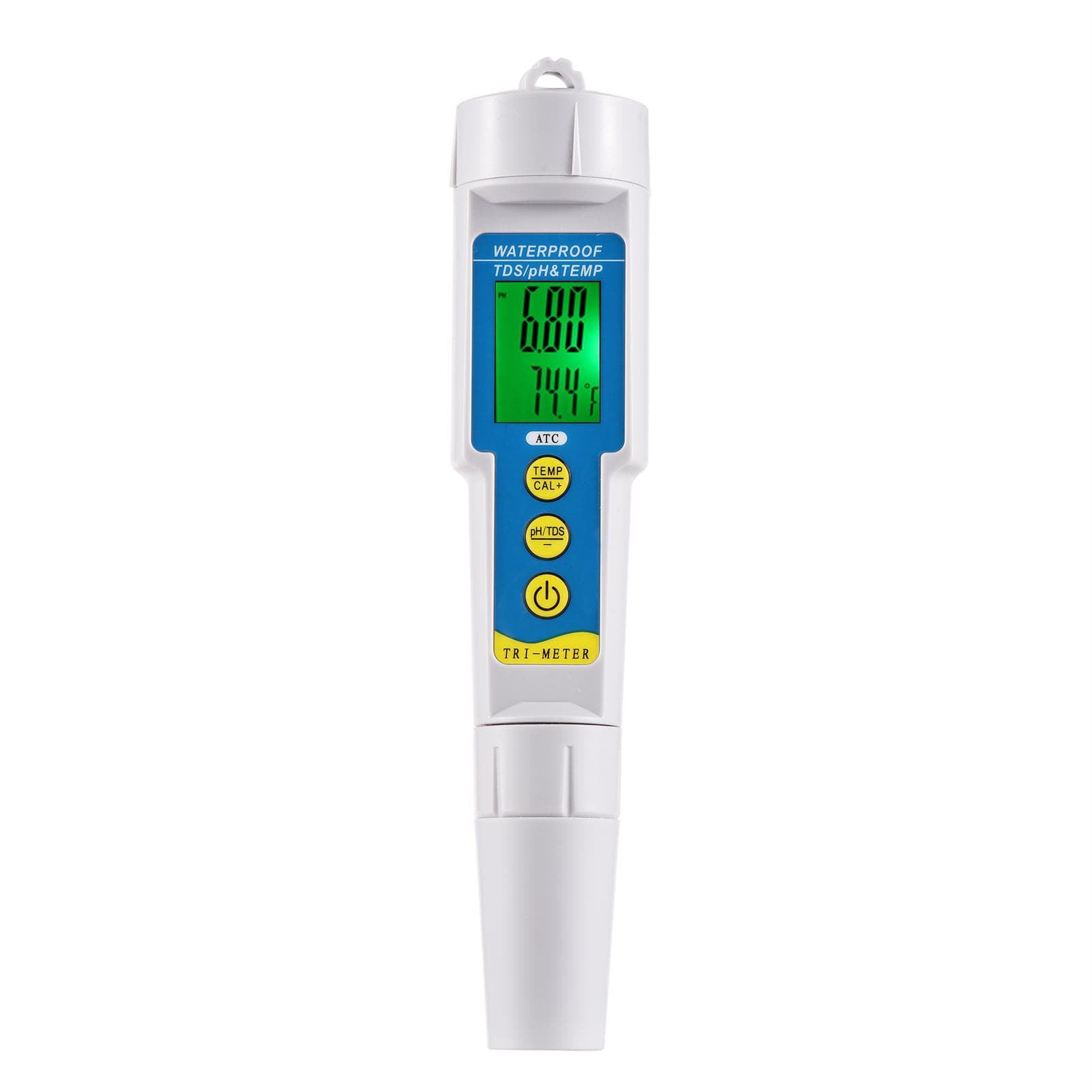 Mini Professional 3 in 1 Water Quality Tester Multi-parameter Water Quality Monitor pH & TDS Meter white