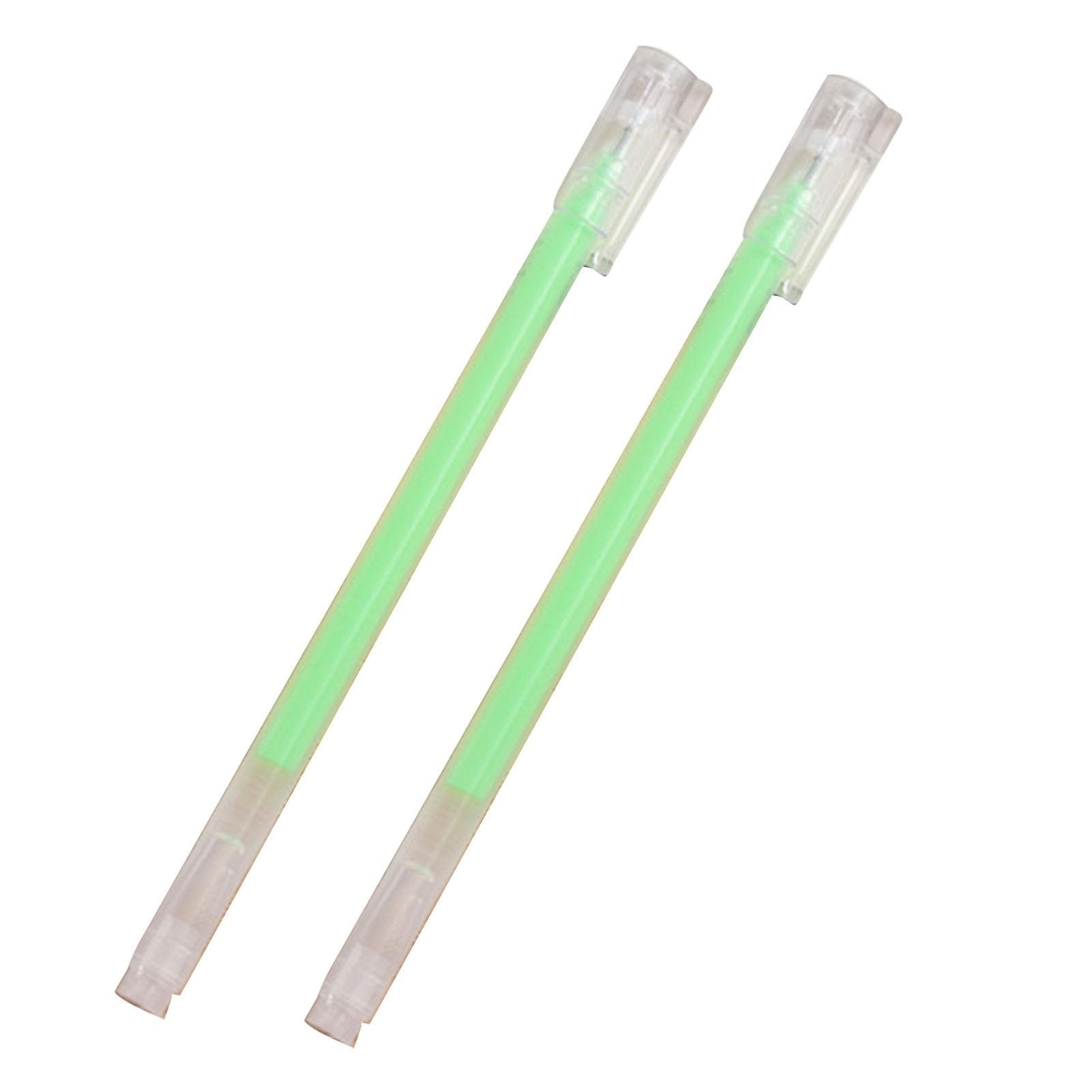 2pcs Highlighters Set Marker Pens Suitable for Journaling Highlighting Underlining Taking Notes green