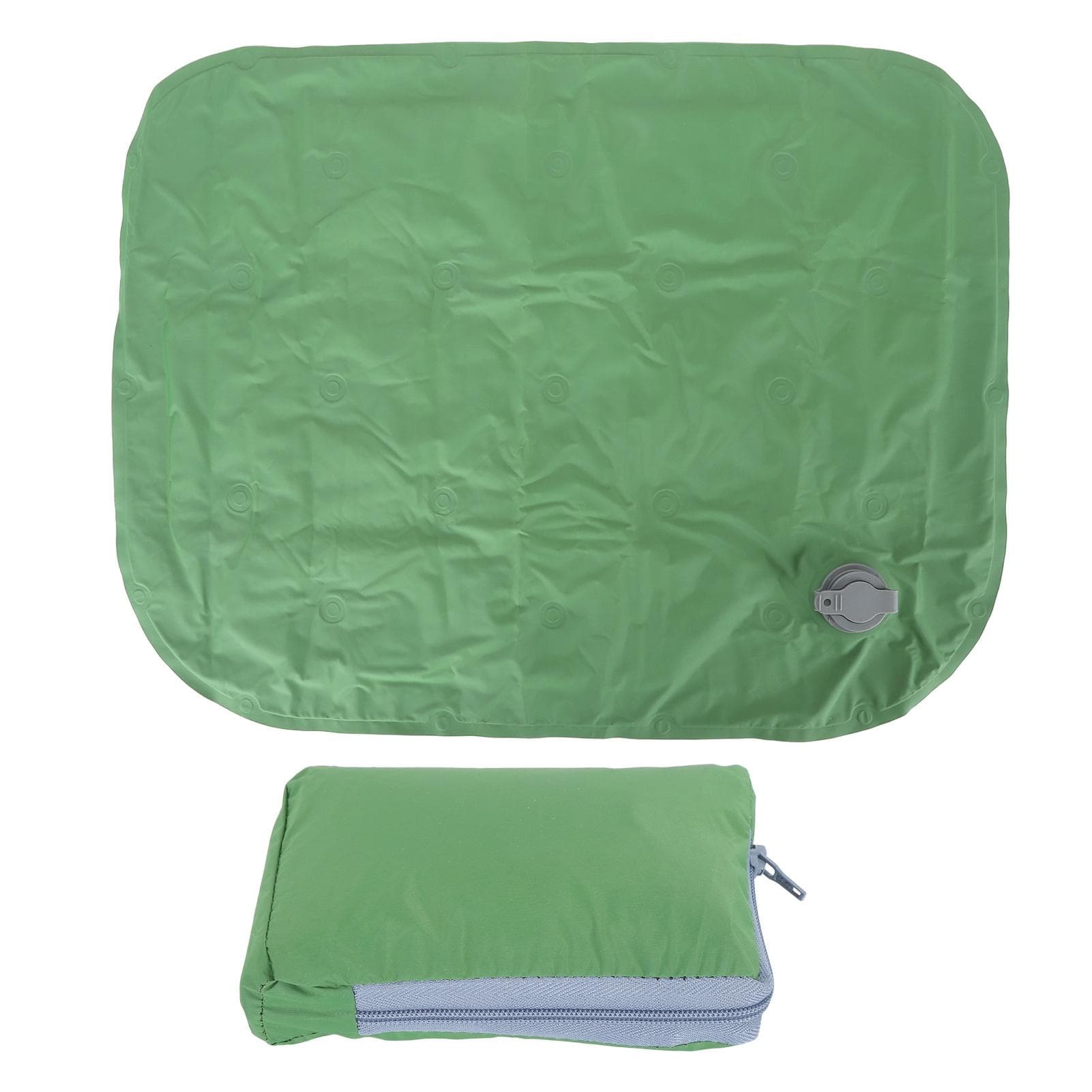 Outdoor Inflatable Cushion Lightweight Foldable Inflatable Sitting Pad Portable Soft Travel Cushion green
