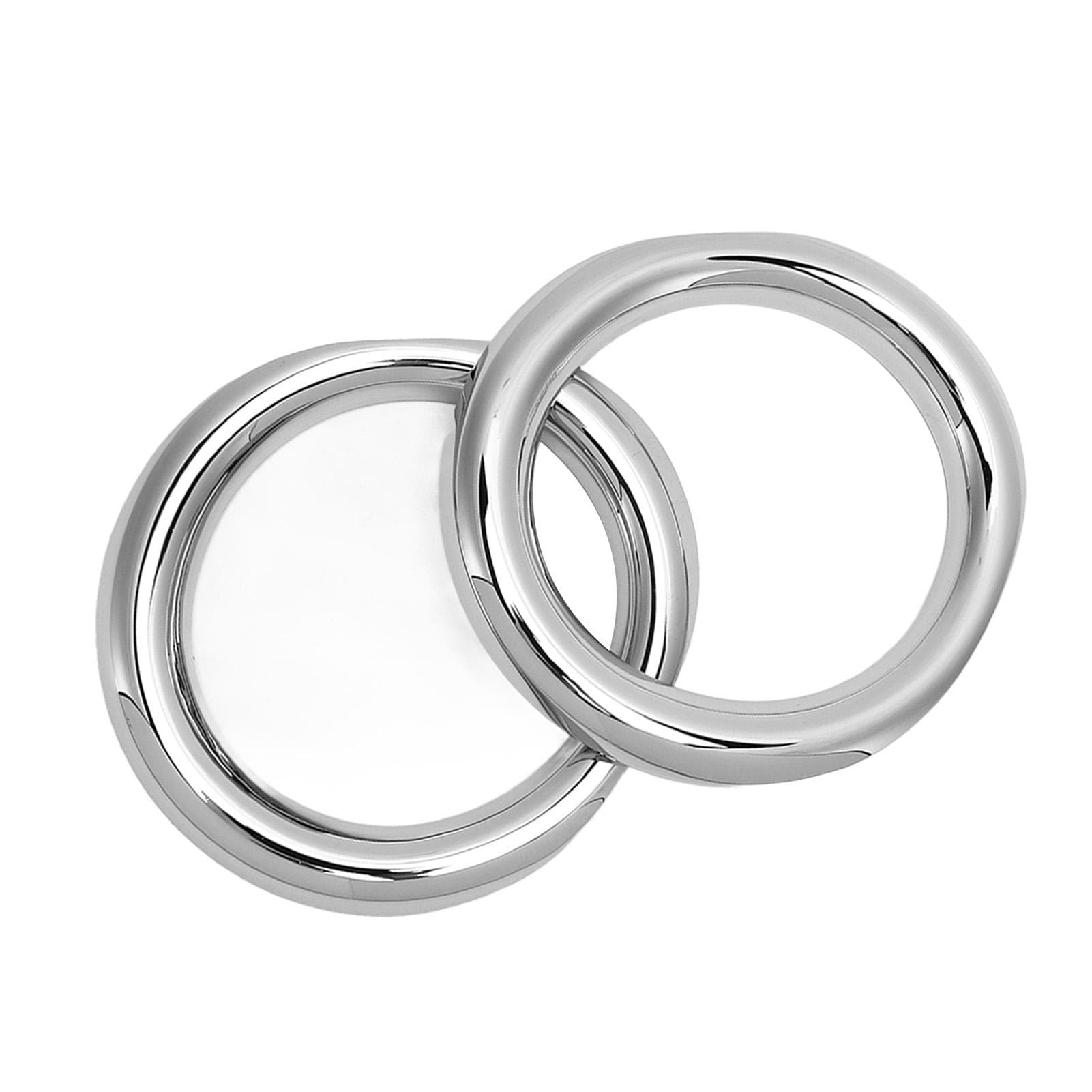 2PCS Car Front Fog Light Ring Cover Trim Chrome Plated Glossy Replacement for CHR 2016?2018
