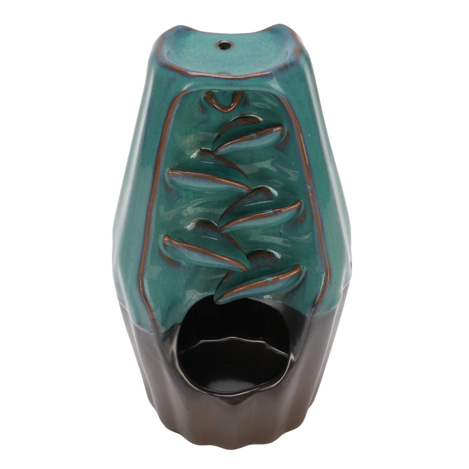 Waterfall Backflow Incense Holder Innovative Ceramic Backflow Aromatherapy Stove Ornament for Home
