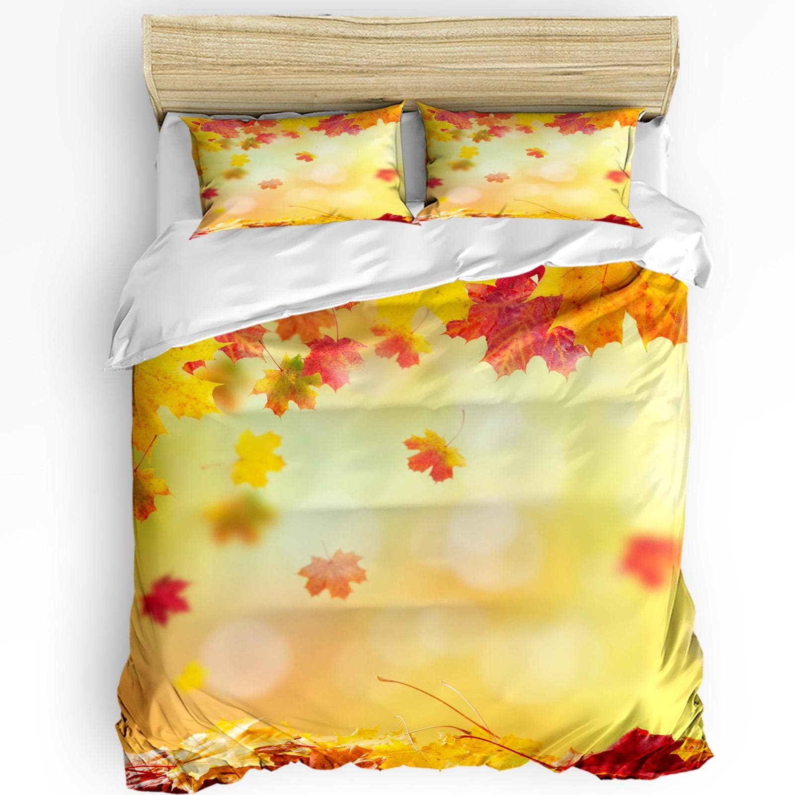 Bee Honey Flower Yellow Printed Comfort Duvet Cover Pillow Case Home Textile Quilt Cover Boy Kid Teen Girl 3pcs Bedding Set EU single(135x200cm)