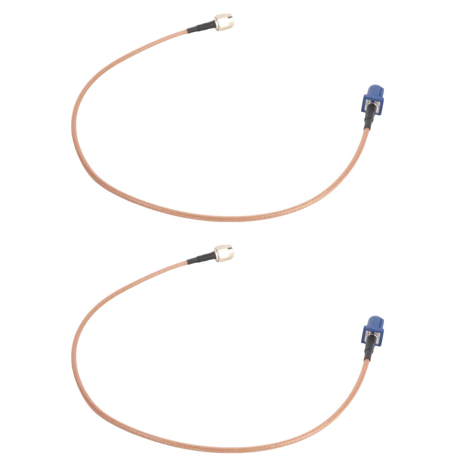 2PCS Fakra C Male to SMA Male Antenna Adapter Cable Anti Interference RG174 Car GPS Antenna Adapter
