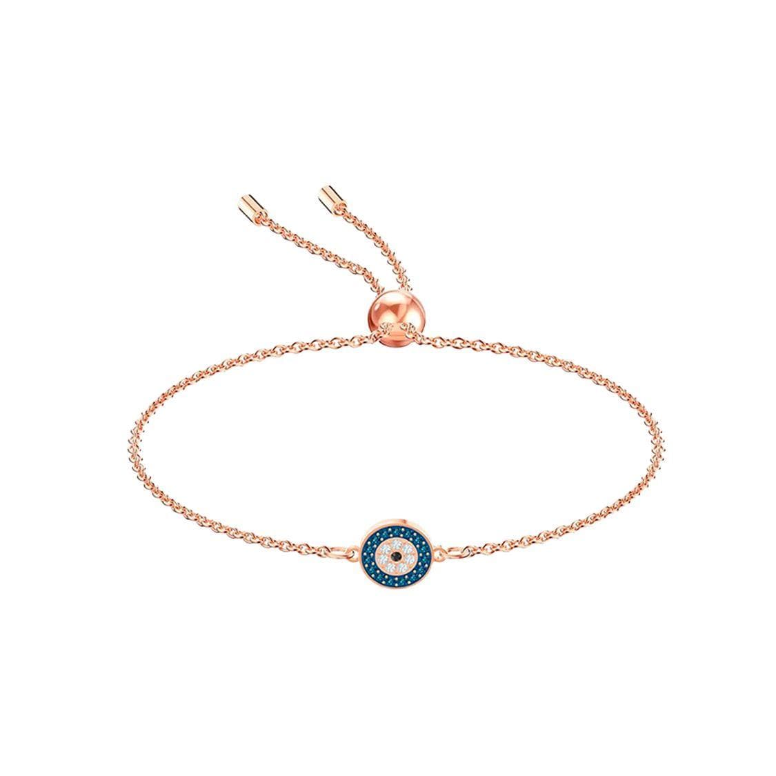Swarovski Luckily Lucky Evil Eye Round Bracelet Women bracelets 5468924 Rose Gold