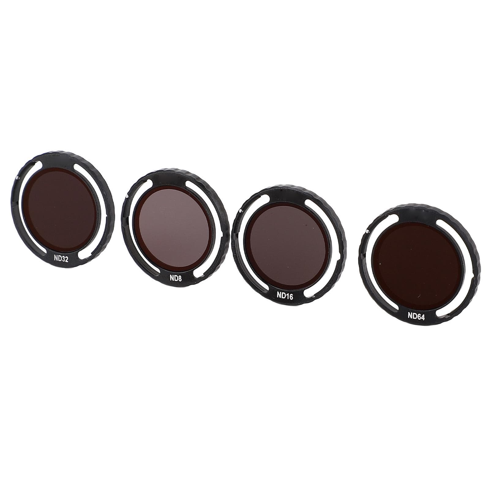 4Pcs Drone ND Filter Set ND8 ND16 ND32 ND64 Knob Installation HD Coated ND Filter Camera Lens for