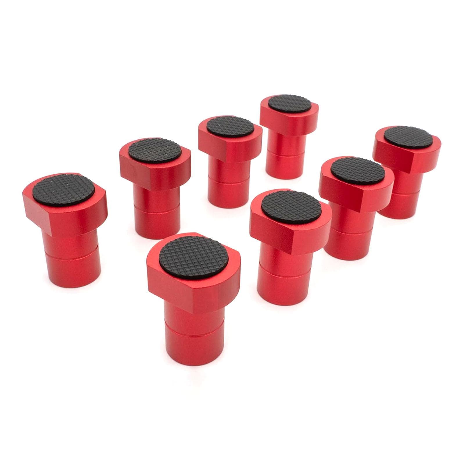 8Pcs Bench Dogs Aluminum Alloy Non Slip Bench Brake Inserts Woodworking Clamp for Milling Cutting