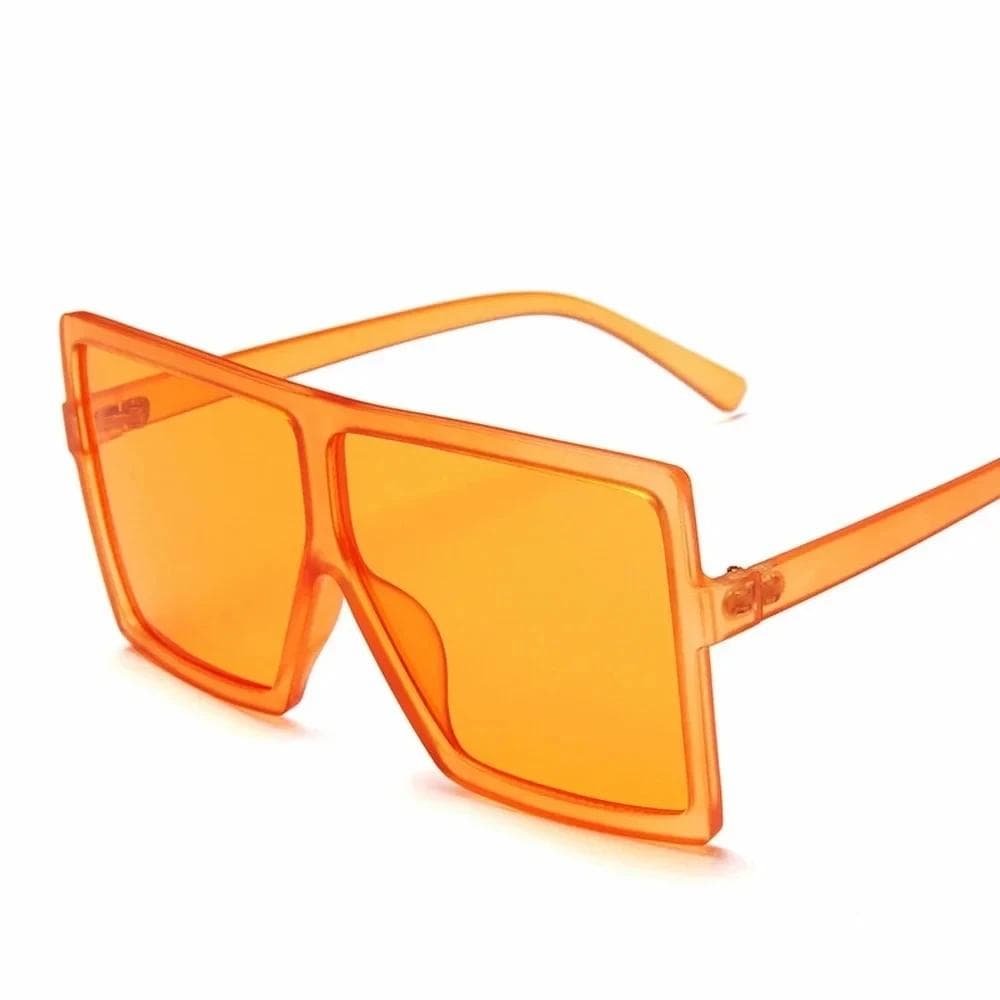 Square Sunglasses for Women UV400 Protection Plastic Frame Clear Lens Fashion Driving Sun Glasses Female Eyewear As Picture