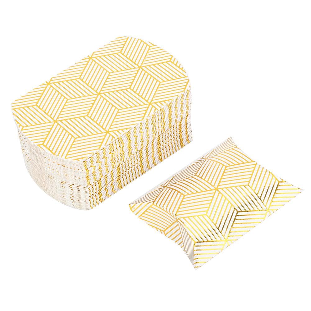 50pcs Paper Pillow Candy Box Wedding Gift Candy Box Party Birthday Supply