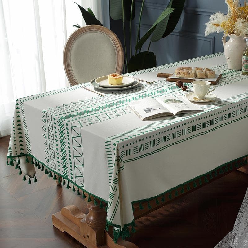 Proud Rose Linen Tablecloth Waterproof Table Cover Table Protection Coat Modern Rectangular Coffee Table Cloth for Living Room 100x140cm